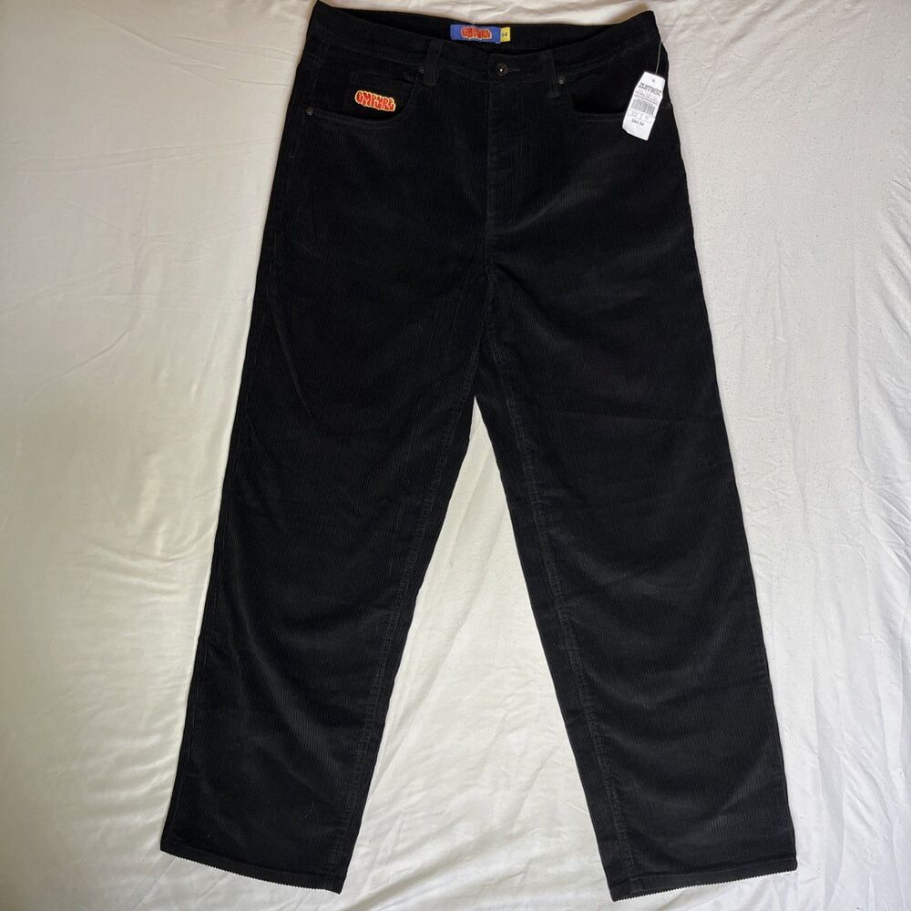 Empyre Relax Loose Fit Skate Corduroy Pants Men’s 36x30 Black Baggy Streetwear